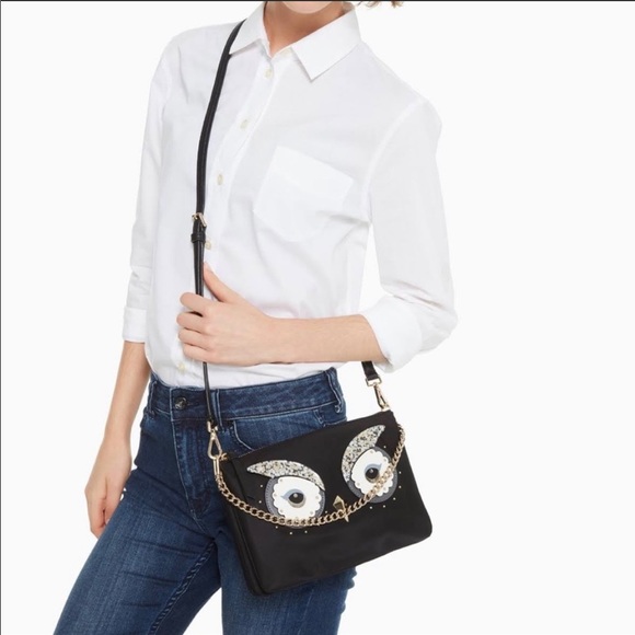 Kate Spade RARE Star Bright OWL Madelyn Crossbody - Picture 7 of 9